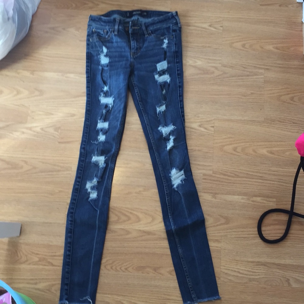 Hollister Super Skinny Ripped Jeans